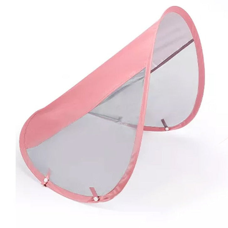 Original Mambobaby™ Float UPF 50+ Pink Sun Canopy Accessory — High-density UV protection and breathable mesh for UK baby swimming.