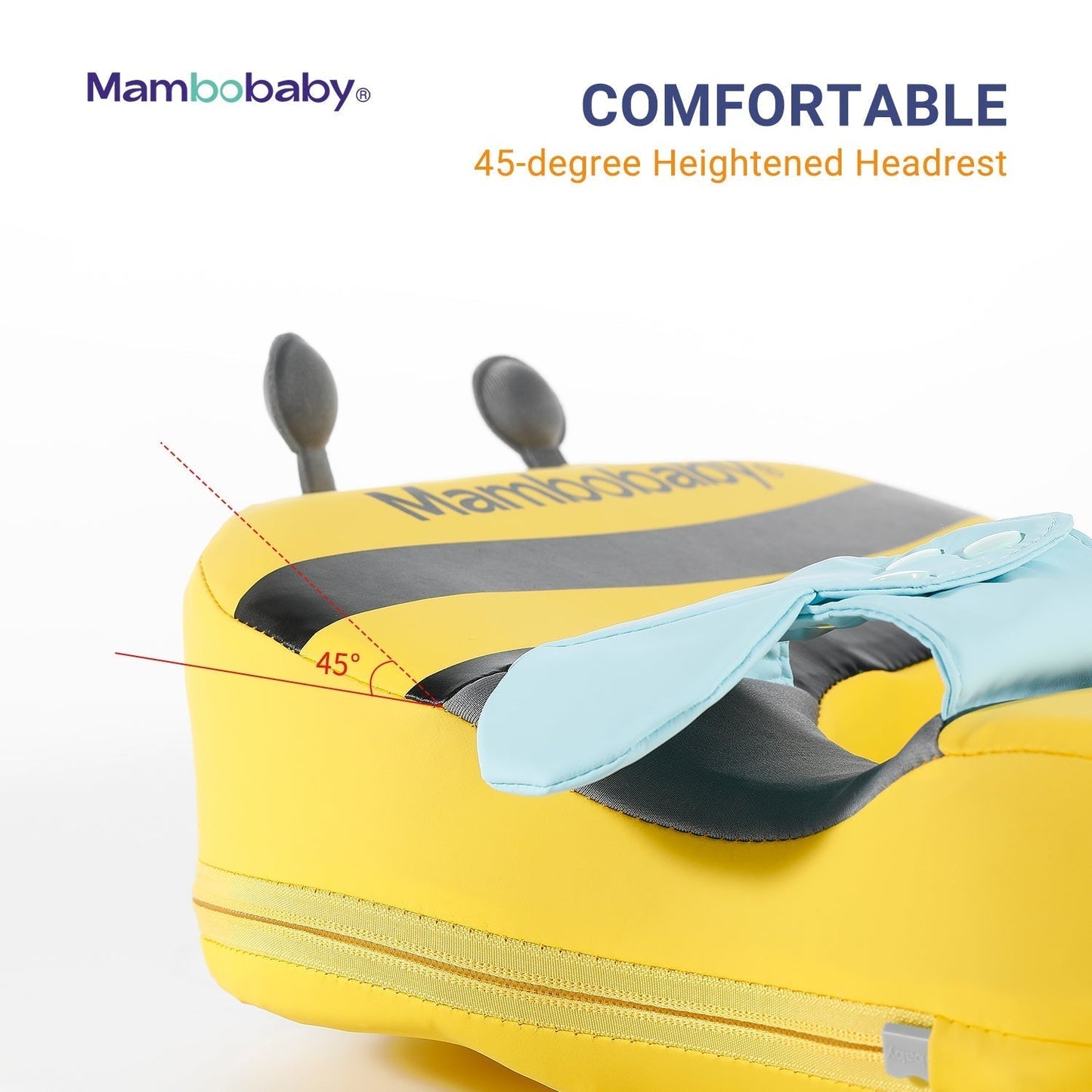 The specialized concave underarm design of the Mambobaby™ Bee float, allowing toddlers to get closer to the water safely.