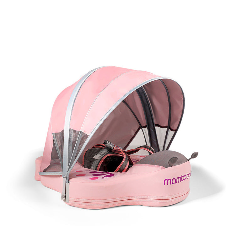 Original Mambobaby™ Bee Float in Pink- Best non-inflatable air-free baby pool float in UK.