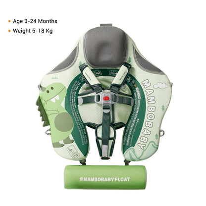 Original Mambobaby™ Dinosaur Float for UK pools, featuring a non-inflatable air-free design for babies 3-24 months.
