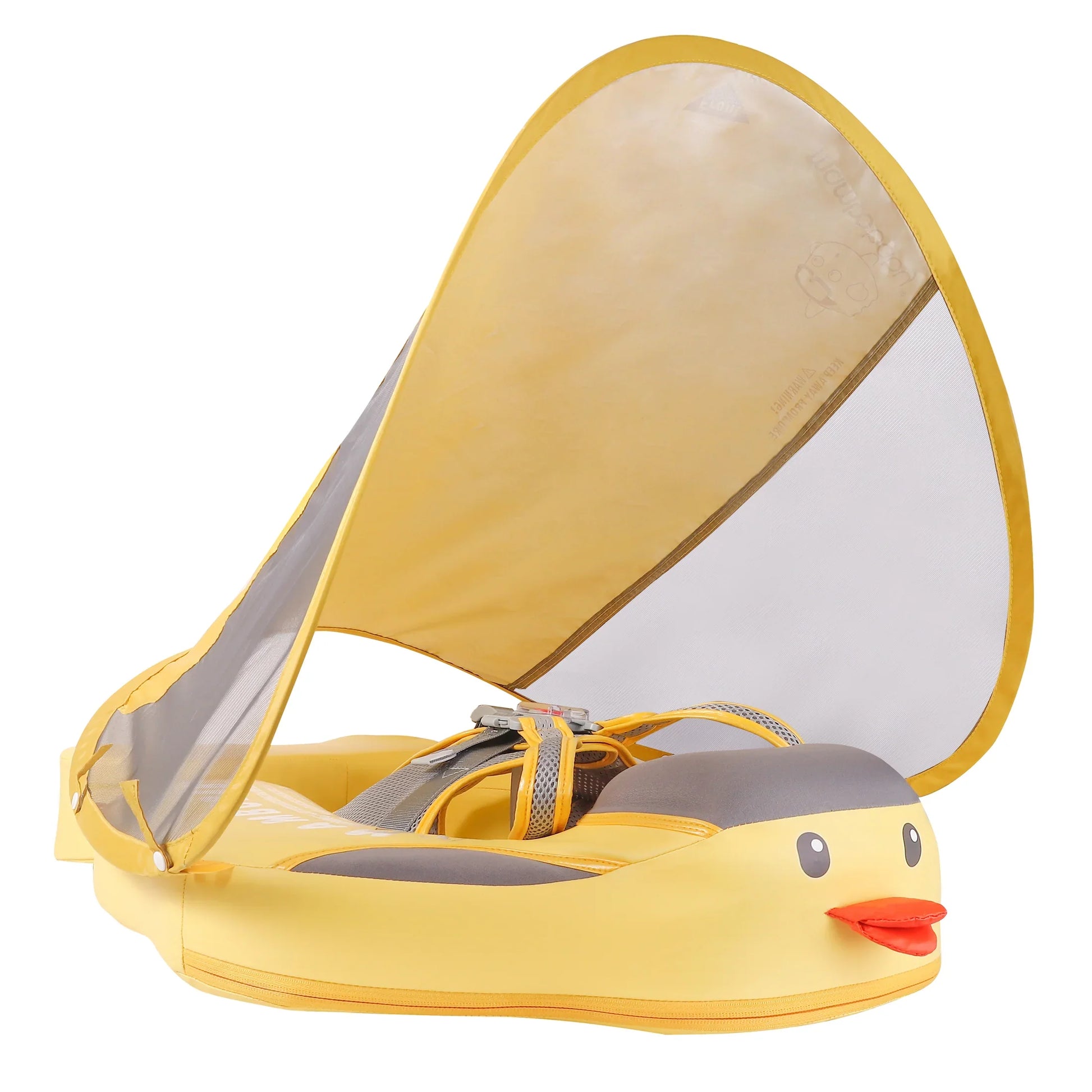 Original Mambobaby™ Playful Canard Jaune baby float for UK pools. Non-inflatable air-free design for babies 3-24 months.