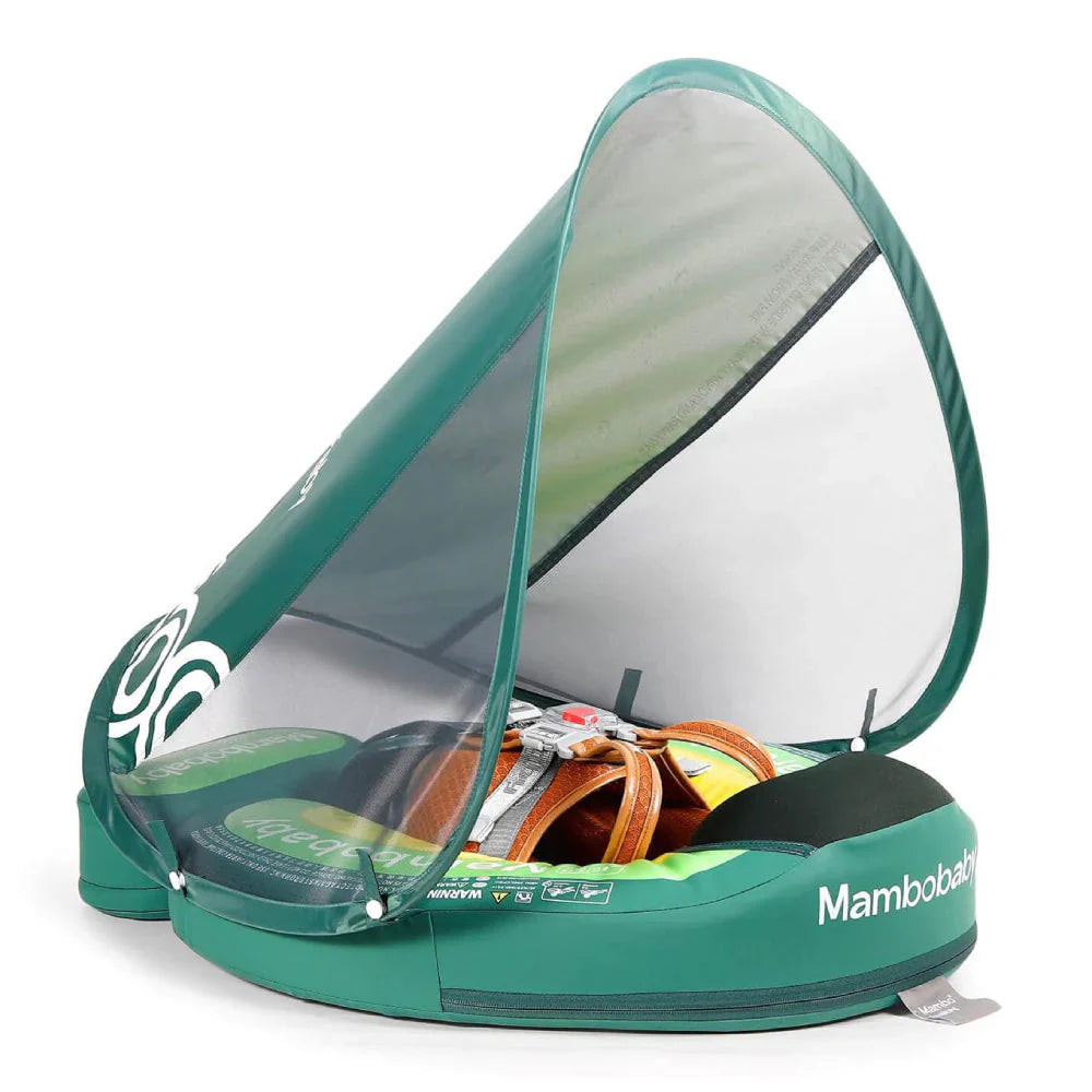 Original Mambobaby™ Playful Avocado baby float for UK pools. Non-inflatable air-free design for babies 3-24 months.