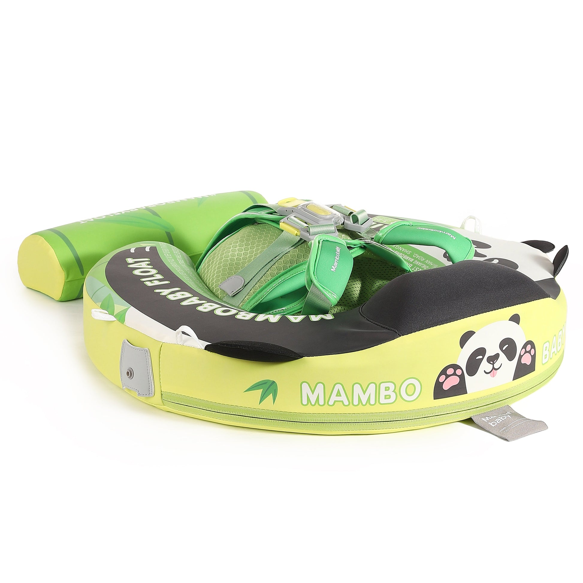 Original Mambobaby™ Panda Float for UK pools, featuring a non-inflatable air-free design for babies 3-24 months.