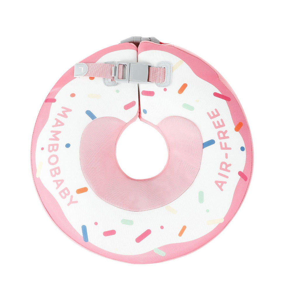 Mambobaby™ Pink Donut Neck Float Original Air-Free Baby Spa Float for infants 0-12 months.