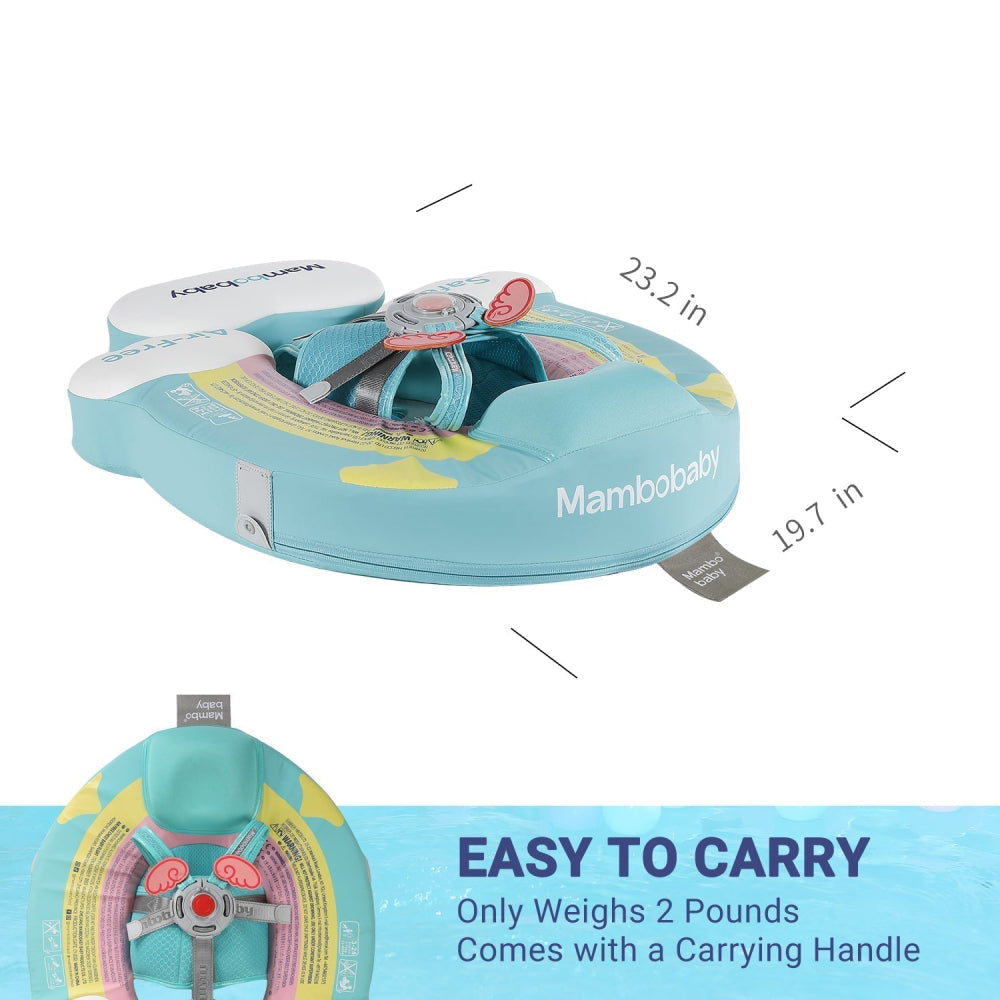 Technical dimensions and sizing specifications for the Mambobaby™ Rainbow Float for UK parents.
