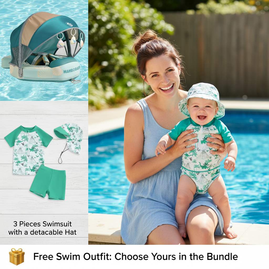 Mambobaby baby float Australia: safe Mambobaby pool float with shade, perfect for a baby swim float in the pool.