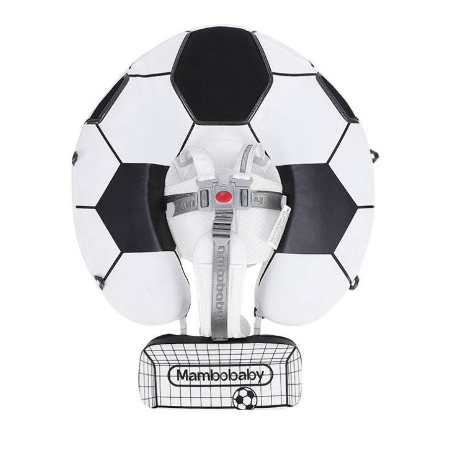 Everything included in the Mambobaby™ Soccer Float box: Main float, Sun Canopy, and Anti-Flip Stability Tail.