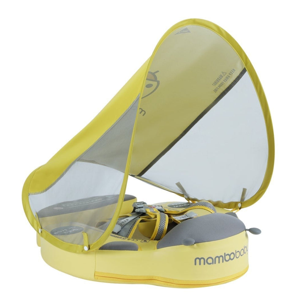Original Mambobaby™ Ladybug Float in yellow - Best non-inflatable air-free baby pool float in UK.
